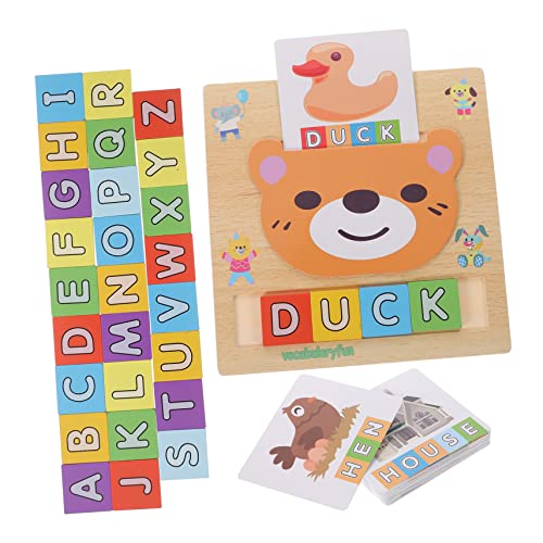 DRESSOOS 1 Satz Alphabet Lernspielzeug Buchstaben Lesen Spielzeug Rechtschreibung Lernspielzeug Wort Rechtschreibspiele Alphabet Rechtschreibspiele Passendes Buchstabenspiel von DRESSOOS