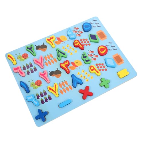 DRESSOOS 1 Satz Arabisches Puzzle Babyspielzeug Pädagogisches Spielzeug Für Kleinkinder Zahlentafel Passendes Spielzeug Kinderpuzzle Spielzeug Zahlenpuzzle Kinderspielzeug von DRESSOOS