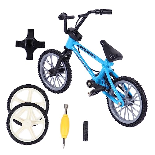 DRESSOOS 1 Satz Fingerrad Fahrradspielzeug Mini-MTB Miniatur-fingerspielzeug Finger-Mini-Fahrrad Mini-fingerbike Simulationsrad Miniaturfiguren Kleiner Fahrradmodellbausatz Plastik Blue von DRESSOOS