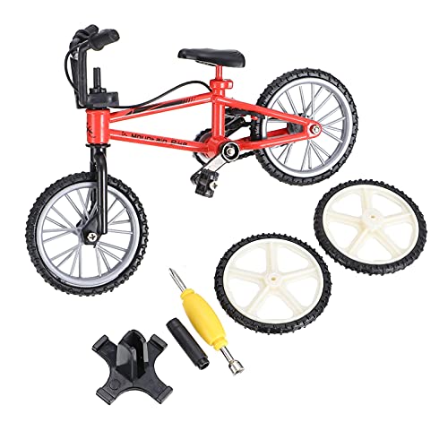 DRESSOOS 1 Satz Fingerrad Puzzle-Spielzeug Finger-Mini-Fahrrad Mini-Spielzeug Minisport Entwicklungsspielzeug Spielzeug für Kinder kinderspielzeug Mini-Fingerbike Desktop-Bike Plastik rot von DRESSOOS