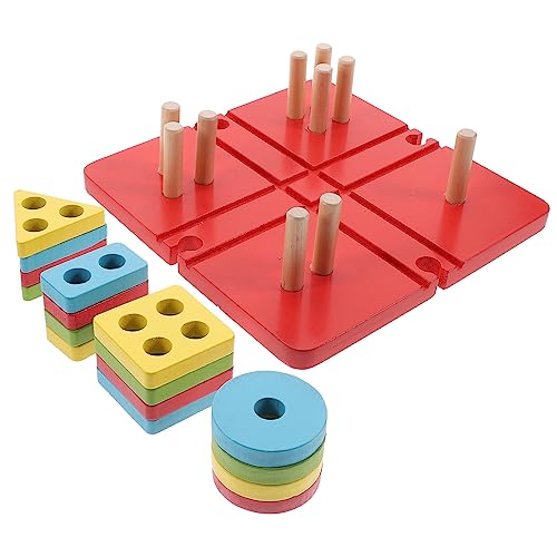 DRESSOOS 1 Satz Formensortierspielzeug Für Kleinkinder Spielzeug Für Sortierer in Babyform Lernspielzeug Für Kleinkinder Spiel Zum Sortieren Von Holz Spielzeug Für Kleine Jungen Hölzern von DRESSOOS