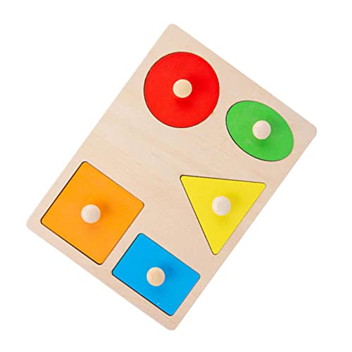 DRESSOOS 1 Satz Geometrie-Puzzle Rätsel Für Kinder Kinderspielzeug Kleinkindblöcke Spielzeug Zum Sortieren Von Formen Tangram-Puzzle Puzzle-sortierspiel Puzzle-Spielzeug Lernspielzeug Holz von DRESSOOS