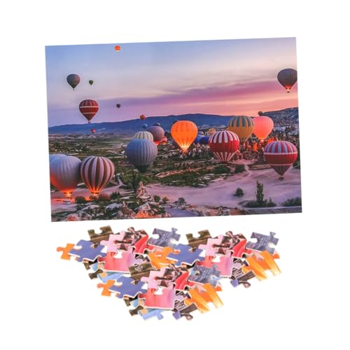 DRESSOOS 1 Satz Heißluftballon-Puzzle Teenager-Puzzle Landschaftspuzzle Puzzles für one Piece Jigsaw Puzzle Kinder Puzzle Brettspiel-Puzzle-Spielzeug Puzzle- Papier von DRESSOOS