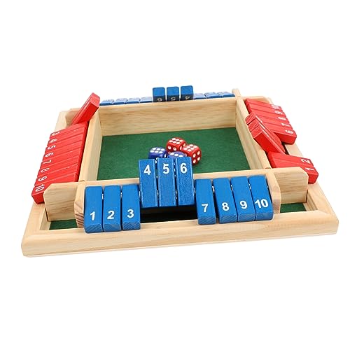 DRESSOOS 1 Satz Holzbrett Würfelspiel Spielzeug Lustiges Brettspiel Für Partys Tischspiele Für Erwachsene Und Kinder Konstruktionsspielzeug Aus Ideal Für Spielabende von DRESSOOS