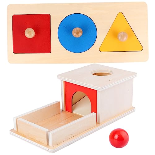 DRESSOOS 1 Satz Holzspielzeug Nummer Konstruktionsspielzeug Stielspielzeug Aktivitätswürfel Rätsel Puzzle Motorikspielzeug Für Passender Block Zur Geometrischen Form Hölzern von DRESSOOS