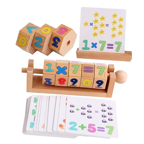 DRESSOOS 1 Satz Holzwürfel Puzzle Zahlenblock Lernspielzeug Für Kleinkinder Pädagogisches Block Zahlen Puzzle Ideales Kinderspielzeug Ab 2 Jahren von DRESSOOS