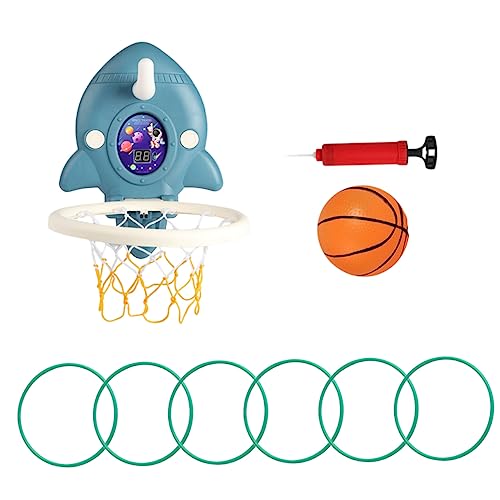 DRESSOOS 1 Satz Kinderspielzeug Indoor-basketballrand Zum Aufhängen Spielzeug Für Sportspiele Cartoon-basketballkorb Indoor-basketballrahmen Aufblasbarer Basketball Basketball-Spielzeug Abs von DRESSOOS