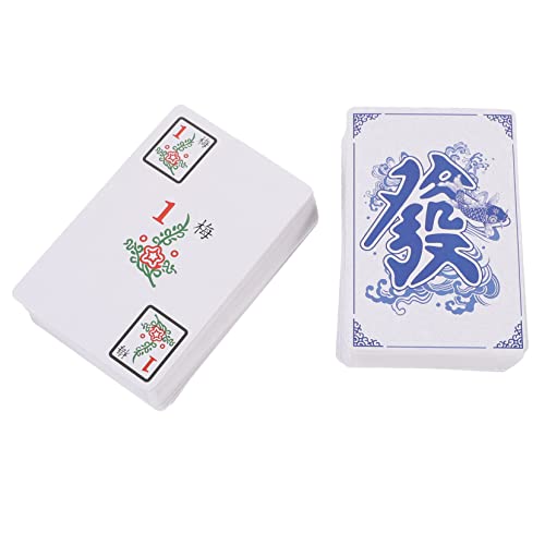 DRESSOOS 1 Satz Mahjong-Poker Miniatur-Mahjong-kartenbausatz Tragbares Mahjong-Karten-kit Chinesisches Mahjong-kartenspielzeug Mahjong Für Die Party Miniaturbausätze Reisespielzeug Papier von DRESSOOS