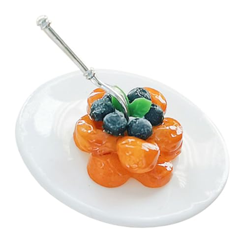 DRESSOOS 1 Satz Mini-fruchtdesserts Dekorative Fake-Food-Requisite Mini-Dessert Kleines Kuchenmodell Miniatur-spielzeugmodell Mini- -Rollenspiel Gefälschter Dessertkuchen Colorful Harz von DRESSOOS