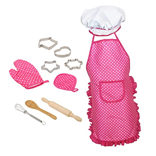 DRESSOOS 1 Satz Performance-kostüm-Requisiten Klein Küche Kinderkommode Kochschürzen Für Kochkostüm Kochen Kochschürze Für Rosy Stoff von DRESSOOS