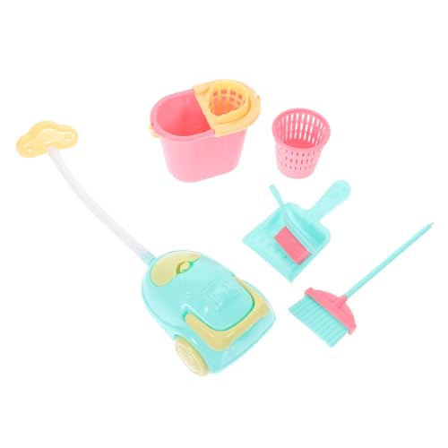 DRESSOOS 1 Satz Puppenreinigungswerkzeug Spielset zum Erlernen der Deko-Accessoires für Puppenhausmöbel puppen zubehör puppenzubehör Heimzubehör Prinzessinnenpuppen Zubehör für Puppenhäuser von DRESSOOS