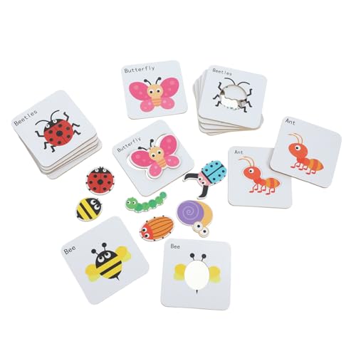 DRESSOOS 1 Satz Puzzle Lernspielzeug Pädagogisches Spielzeug Langlebiges Spielzeug Frühes Bildungsspielzeug Sicherheitsspielzeug -Rätsel Rätsel für Babys Tiere rätseln Papier von DRESSOOS