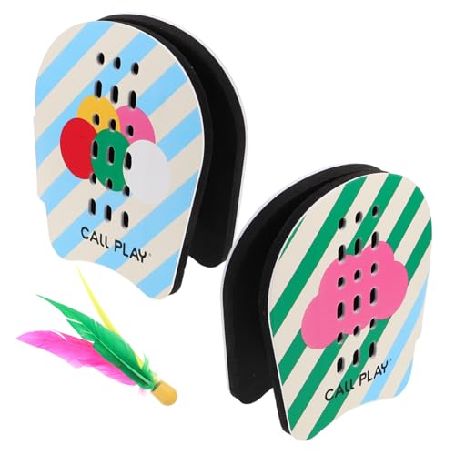 DRESSOOS 1 Satz Shouban-Badminton für Outdoor Spiele kinderspielzeug Badminton zubehör familienspiel Pickleball-Paddeltasche Paddelball Pickleball-Tasche Essiggurke Plastik von DRESSOOS