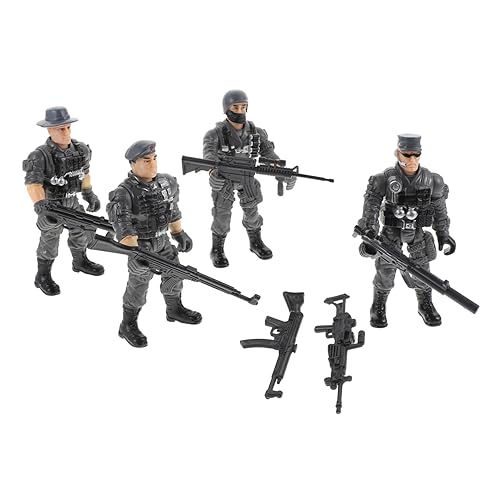 DRESSOOS 1 Satz -Spielzeug Soldatenmodell Minispielzeug für Kinder Miniatursoldat Figuren Spielzeug militärisches Spielzeug Soldatenspielzeug für Kinder Abs Grey von DRESSOOS