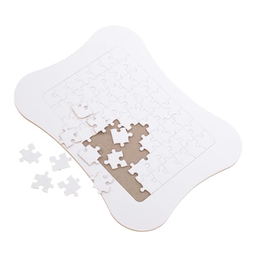 DRESSOOS 1 Satz Wärme Übertragungs Puzzle Transferpuzzle Selber Machen Leere Puzzles Für Sublimation Produkte Für Sublimationsrohlinge Wärmepressen-Puzzle Sublimationsrätsel Weiß Papier von DRESSOOS