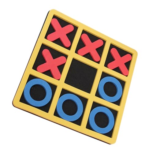 DRESSOOS 1 Satz Xo Toe Familienbrettspiele Spiel Schach Spielzeug Kinderspielzeug Spielzeug Für Kinder Lernspielzeug Familien-tictactoe-Spiel Spielbrett Eva von DRESSOOS