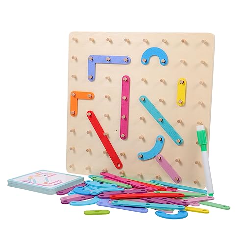 DRESSOOS 1 Satz holzspielzeug holzspielsachen Puzzles für Kinder Tangram-Puzzles für Erwachsene Buch-Puzzle Grafisches Lernspielzeug aus Holz Puzzle Kleinkind hölzern Colorful von DRESSOOS