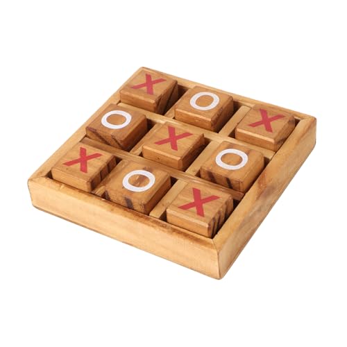 DRESSOOS 1 Satz xo Schach Puzzle rätselbuch Holzspielzeug für Kinderzimmer Children Toys brettspiele Kid Toys Doodle-Board Problem Brettspiele aus Holz xo-Spiel hölzern von DRESSOOS