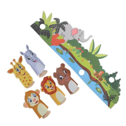 DRESSOOS 1 Set Filz Fingerpuppen Tier Hand Fingerpuppen Eltern Kind Spielspielzeug Mini Tier Fingerpuppe Niedliche Fingerpuppen Zum Sprechen Von Geschichten von DRESSOOS