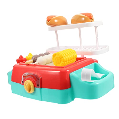 DRESSOOS 1 Set Grillspielzeug Mit Saugfunktion Künstliches Grillset Aus Kunststoff Für Die Kinderküche Ideal Für Rollenspiele Fördert Kreativität Und Teamarbeit 5 Teiliges Zubehör Für von DRESSOOS