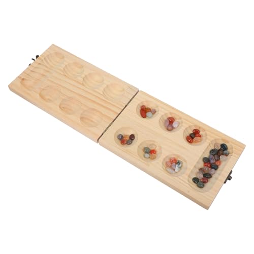 DRESSOOS 1 Set Mancala Brettspiel Logiktraining Schach Mancala Schachspielzeug Mancala Spielzeug Tragbar Mancale Mancala Klassisches Spiel Mancala Spiel Versorgung Steinspiel von DRESSOOS