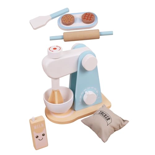 DRESSOOS 1 Set Mixer Kaffeemaschine Brotbackmaschine Kinderspielzeug Kleine Kaffeemaschine Mixer Kinderspielzeug Mini Mixer Spielhaus Spielzeug Lustiger Mixer Aus Holz von DRESSOOS