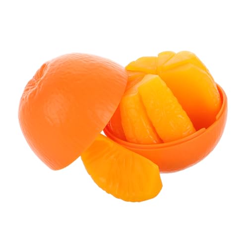 DRESSOOS 1 Set Orangefarbenes Puzzle-Spielzeug Für Kinder, Lustiges Lehr-Obst-lernspiel, Vorschul-lehrpuzzle Für Kleinkinder, Niedliches Orangefarbenes 3D-Spielzeug Für Frühes Lernen von DRESSOOS