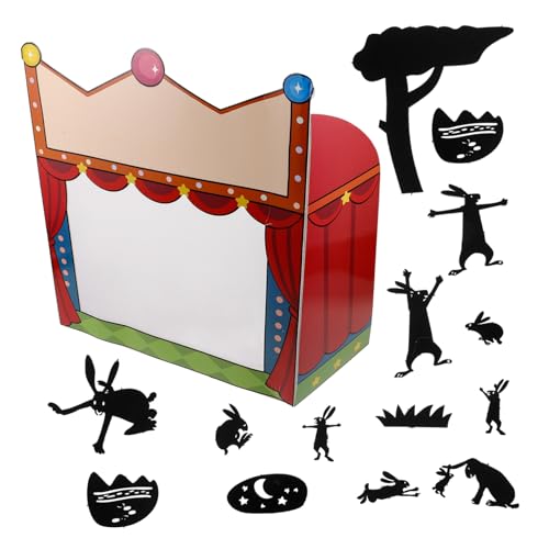 DRESSOOS 1 Set Schattenpuppen Spielbühnenspielzeug Halloween Kinderspielzeug Mini Halloween Aufkleber Für Schattenpuppen Zirkus Fotoautomaten Requisiten Puppentheaterpapier von DRESSOOS