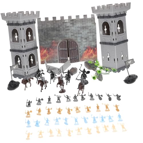 DRESSOOS 1 Set Soldatenmodell Miniaturmenschen Spielzeugsoldaten Figuren Soldat Actionfigur Ritterstatue Mini Menschenfiguren Figuren Für Kinder Sandtisch Menschen Schloss von DRESSOOS