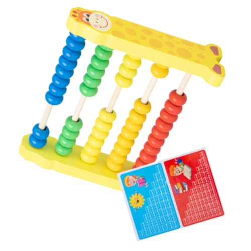 DRESSOOS 1 Stück 5 Abakus aus Holz schulsachen schulzeug Educational Toys holzspielsachen zabawki stymulujące rozwój Spielzeug Vorschulbedarf Rechenwerkzeug Bambus von DRESSOOS