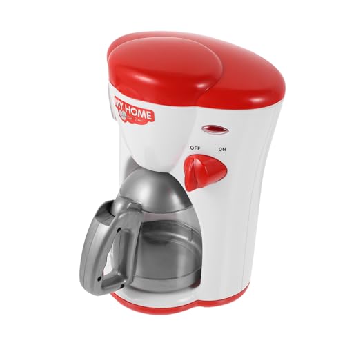 DRESSOOS 1 Stück Kinderspielthing Praktische Kaffeemaschine Spielzeug Simuliert Home Appliance Rot von DRESSOOS