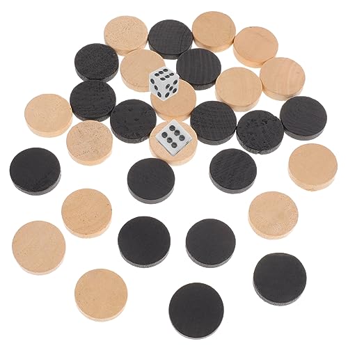 DRESSOOS 1 Stück Schachfiguren Dame Baggamon-Brett Reise-Backgammon Ersatzspielchips Backgammon-Spiel Backgammon-Brett Brettspiele Bauern Backgammon-zubehör Spielchips Spielen Holz von DRESSOOS