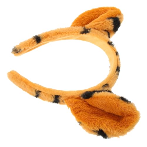 DRESSOOS 1 Stück Stirnband Kostüm Halloween Haarband Cartoon Haarbänder Schöne Tigerohrform Haarreifen Cosplay Haarband Tigerohr Haarband Partyzubehör Party Kopfbedeckung Stoff von DRESSOOS