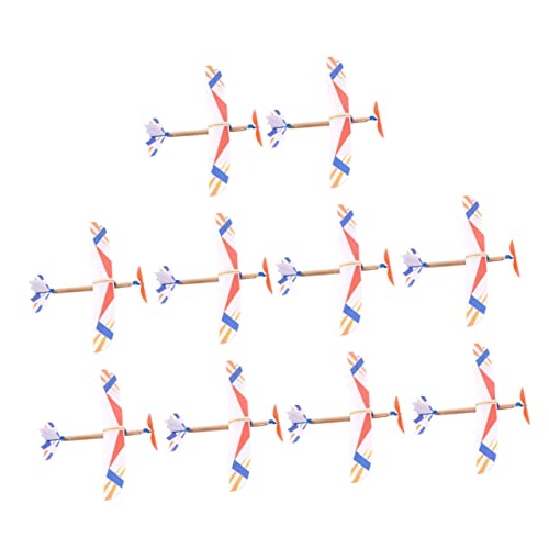 DRESSOOS 10St Flugzeugmodell selber Bauen Hubschrauberspielzeug für Kinder Segelflugzeug werfen Kinder bastelset basteln für Kinder Schaumstoff Flugzeug Spielzeug Flugzeugspielzeug werfen von DRESSOOS