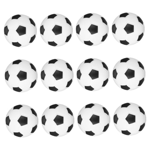 DRESSOOS 12 STK Tischfussball Desktop-Fußball Zubehör für Tischspiele Tischfußball Tischfußball interaktives tischfußballspiel Mini fußball Tischfußballspielbälle Tischfußballball Abs von DRESSOOS