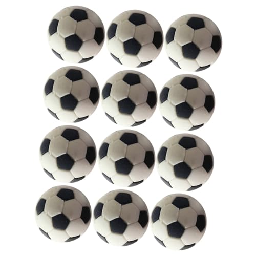 DRESSOOS 12 Stück Mini Fußball Aus Gummi Mini Fußball Realistische Fußball Dekorationen Puppen Fußball Spielzeug von DRESSOOS