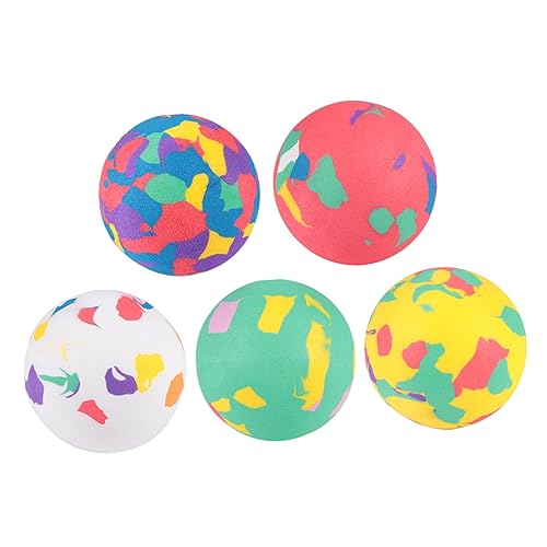 DRESSOOS 12st Hüpfball Spielset Im Freien Hüpfender Ball, Ungezogener Ball Springende Bälle Katzenkugeln Aus Schwamm Spielzeug Mit Weichen Bällen Schwammweicher Ball Flummi Colorful Eva von DRESSOOS