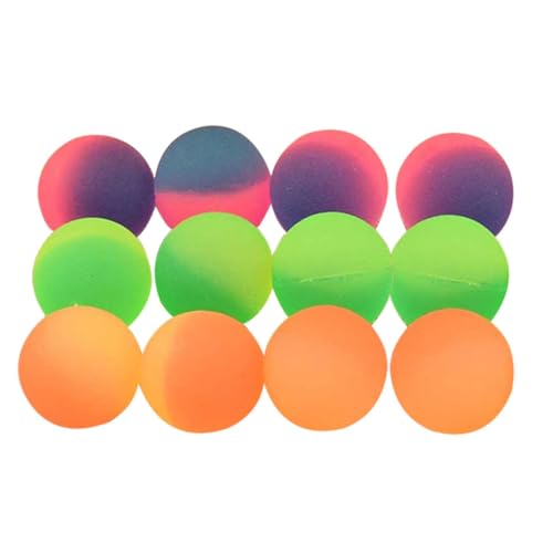 DRESSOOS 12st Hüpfender Ball Hüpfen Für Für Draußen Drohne Jonglieren Zelt Fliege Spiel Hüpfbälle Mit Springenden Bällen Gummi Colorful von DRESSOOS