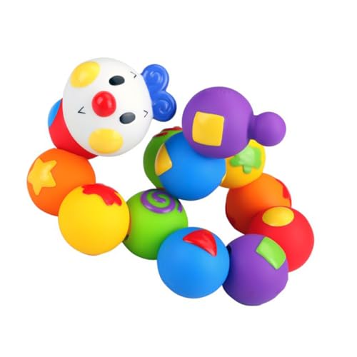 DRESSOOS 13 Stück Kinder Akku Perlen Spielzeug Pädagogisches Baustein Spielzeug PVC Puzzle Spielzeug Für Kreativität Und Feinmotorik Buntes Lernspielzeug von DRESSOOS