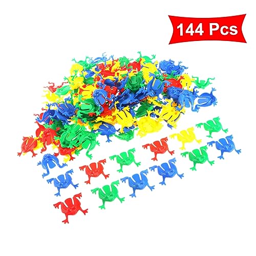 DRESSOOS 144st Sprungspielzeug Party Karneval Spielzeug Bausteinspielzeug Geschenke Für Kinder Langlebiges Spielzeug Froschspielzeug -spielzeugfrösche Puzzle Kleinkind Blöcke Nostalgie von DRESSOOS