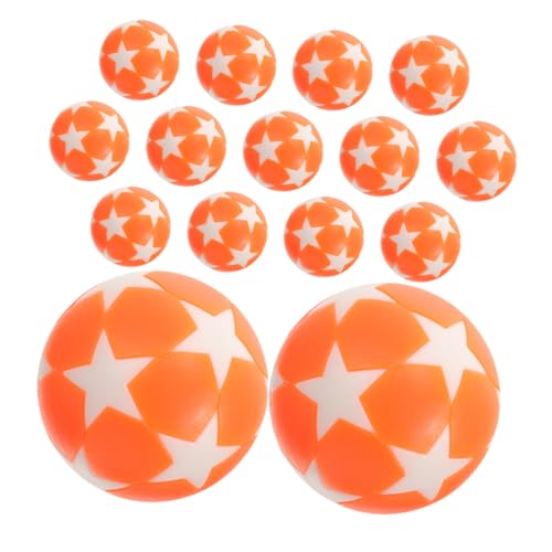 DRESSOOS 15st Kicker Zubehör Tischfußball Fußball Ball Auswechselbare Kickerbälle Austauschbare Kickerbälle Zubehör Für Kickerspiele Desktop-fußballzubehör Tischkicker Ersatz Plastik Orange von DRESSOOS