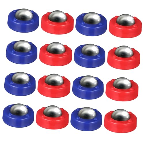 DRESSOOS 16St Tisch-Shuffleboard lustige rollende Perlen Curling-Spiele Tischspaß-Familienspiel Shuffleboard-Zubehör Pucks für Tischspiele Brettspiel rollende Perlen Brettspielteile Plastik von DRESSOOS