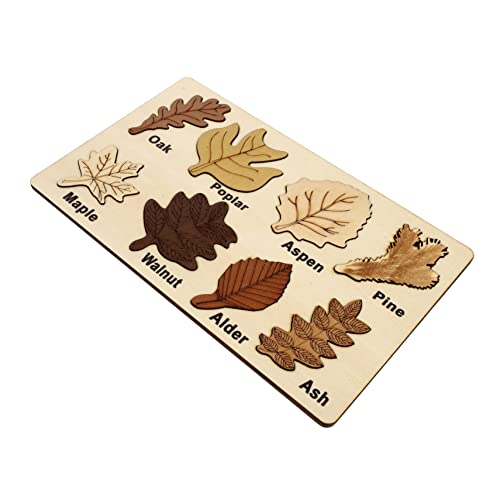 DRESSOOS 1Stk Blatt-Puzzle Blätter Puzzle-Spielzeug Blatt kognitives Spielzeug -Puzzlespielzeug Kinder Puzzle rätselbuch Kinder Kinderspielzeug Intelligenzentwicklungsspielzeug Holz von DRESSOOS