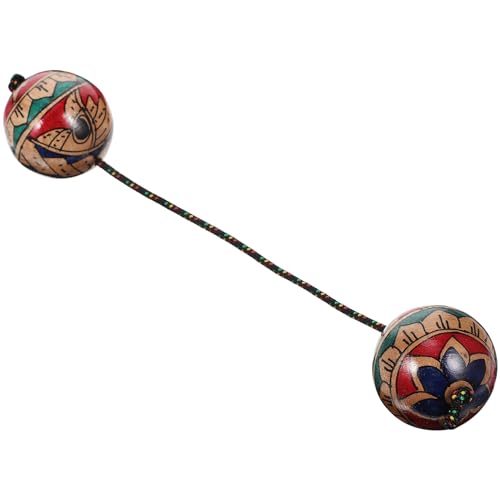 DRESSOOS 1Stk Handgezeichnete Maracas Sandball Fingersandhammer-Instrumente Handgemalter Rhythmusball Rhythmus-Sandball einhändiger Punchingball Schlagzeuger Eisensand von DRESSOOS