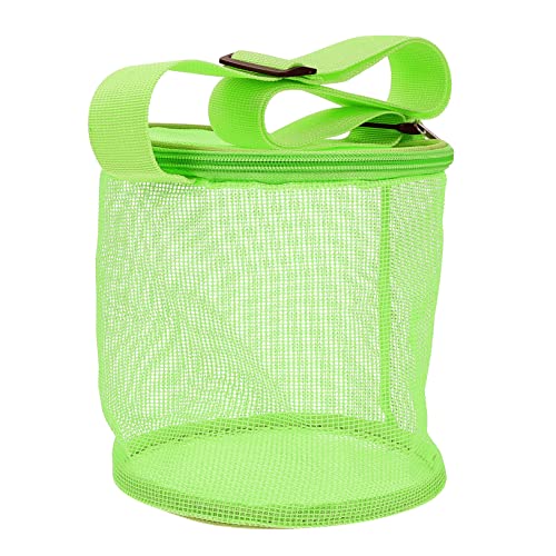 DRESSOOS 1Stk Shell-Tasche Strandsachen für den Urlaub Tragetaschen für Kinder aufbewahrungssack Storage Pockets praktische Muscheltasche Aufbewahrungstasche aus hohlem Netz PVC Green von DRESSOOS