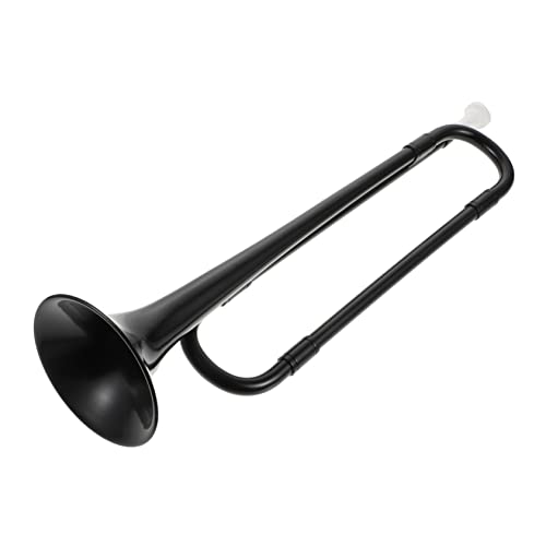 DRESSOOS 1stk B-trompete Trompete Simuliertes Horn Trompete in b Lernspielzeug Horn Für Schulmannschaft Performance-requisiten Kinderhorn Praktisches Horn Jugendhorn Abs Black von DRESSOOS