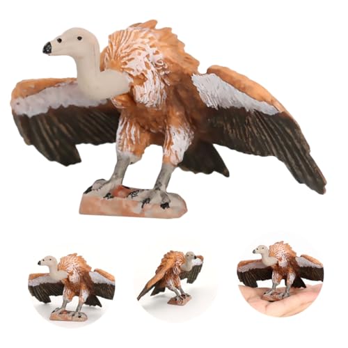 DRESSOOS 1stk Geier Spielzeug Vogelspielzeug Kognitives Spielzeug Miniatur-tierfigur Mini-vogelfigur Simulationsspielzeug Vogel Figur Märchenhafte Gartentiere Tierspielzeug Chocolate von DRESSOOS