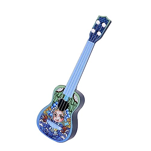 DRESSOOS 1stk Ukulele Kinderspielzeuggitarre Lernspielzeug Akustikgitarre Anfänger Kleine Gitarre Für Kinder Gitarrenspielzeug Für Kleinkinder Kinder Gitarrenspielzeug Blue Plastik von DRESSOOS