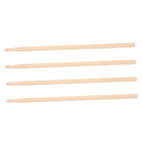 DRESSOOS 2 Paar Trommelstock Trommelstöcke Für Den Auftritt Percussion-Drum-Tool 5a Trommelstöcke Musik Drumstick Für Anfänger Zubehör Für Trommeln Keulen 5a Beige Hölzern von DRESSOOS