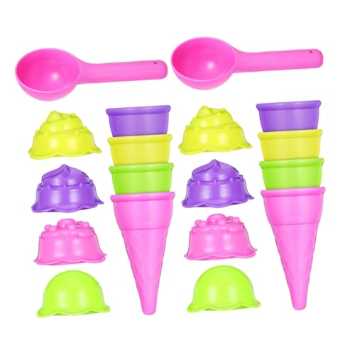 DRESSOOS 2 Sätze Eiscreme Sandspielzeug Sandformen mit Realistischen Waffelhörnchen Leichtes Kunststoff Set für Sommer Strand Garten Kreatives Vorschule DRESSOOS 2 Sätze Eiscreme Sandspielzeug Sandformen mit Realistischen Waffelhörnchen Leichtes Kunststoff Set für Sommer Strand Garten Kreatives Vorschule von DRESSOOS